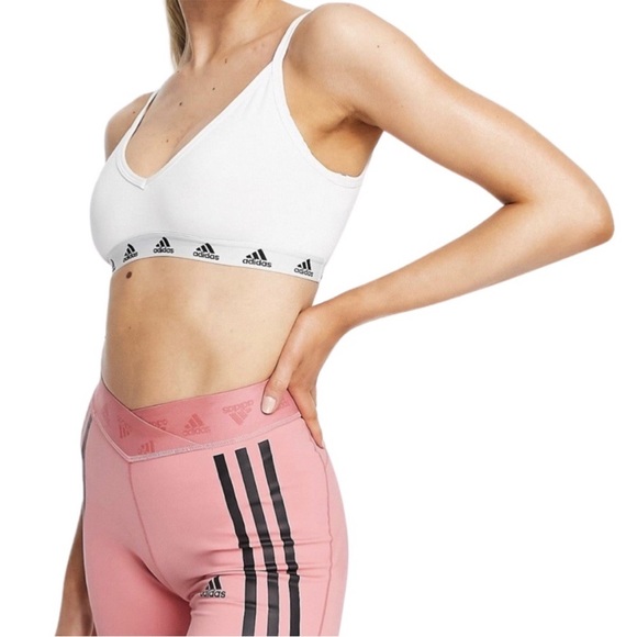 adidas Other - NWT Adidas Women’s White Training Sports Bra - Size Large